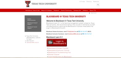 ttu blackboard login.